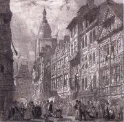 Richard Parkes Bonington, Rue du Gros-Horloge a Rouen